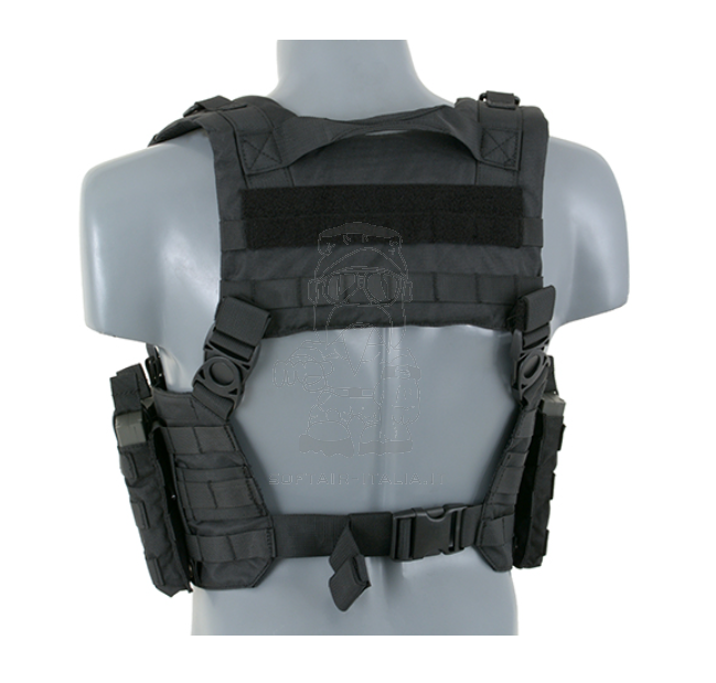 Harness Split Front Chest BK Black by 8Fields