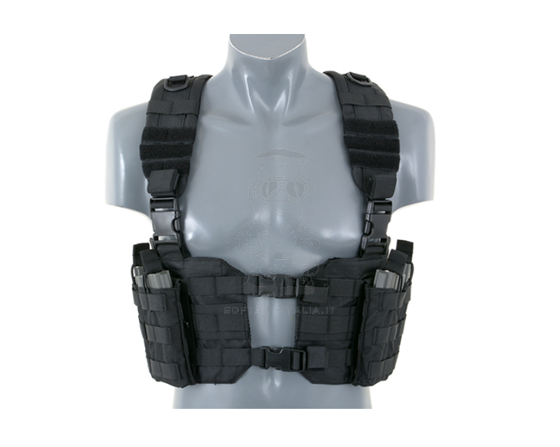 Harness Split Front Chest BK Black by 8Fields