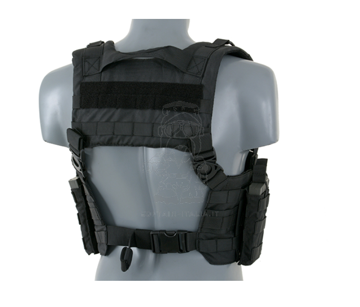 Harness Split Front Chest BK Black by 8Fields