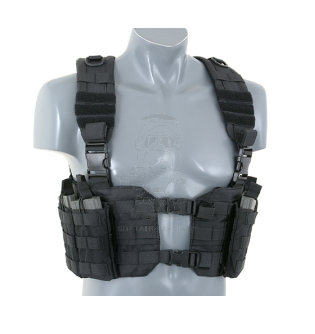 Harness Split Front Chest BK Black by 8Fields