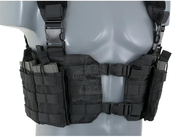 Harness Split Front Chest BK Black by 8Fields