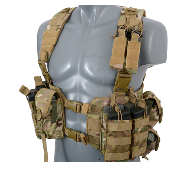 Harness Split Front Chest MC Multicamo by 8Fields