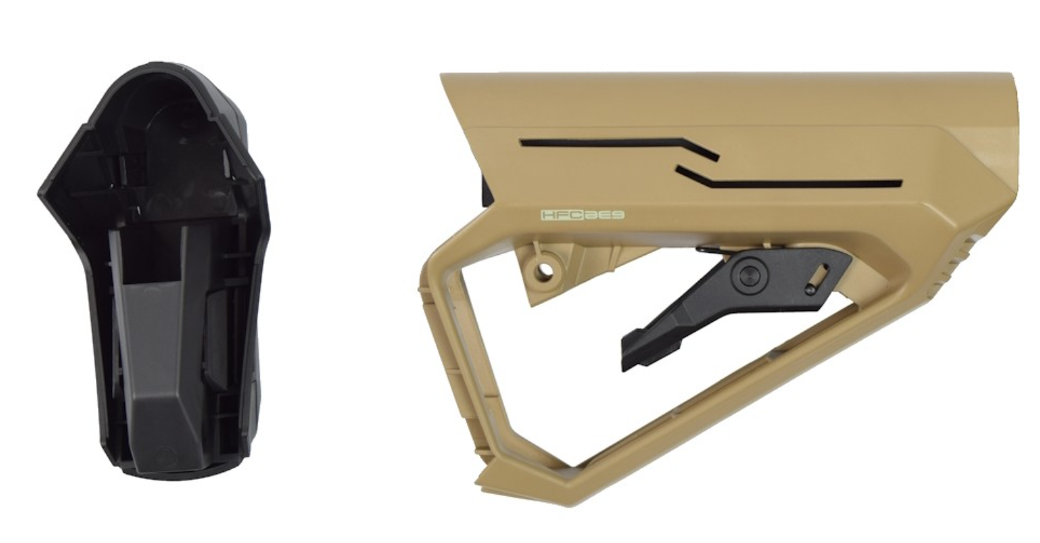 HFC M4 AE9 Degree Retractable Stock w. Battery Space by HFC (copia)