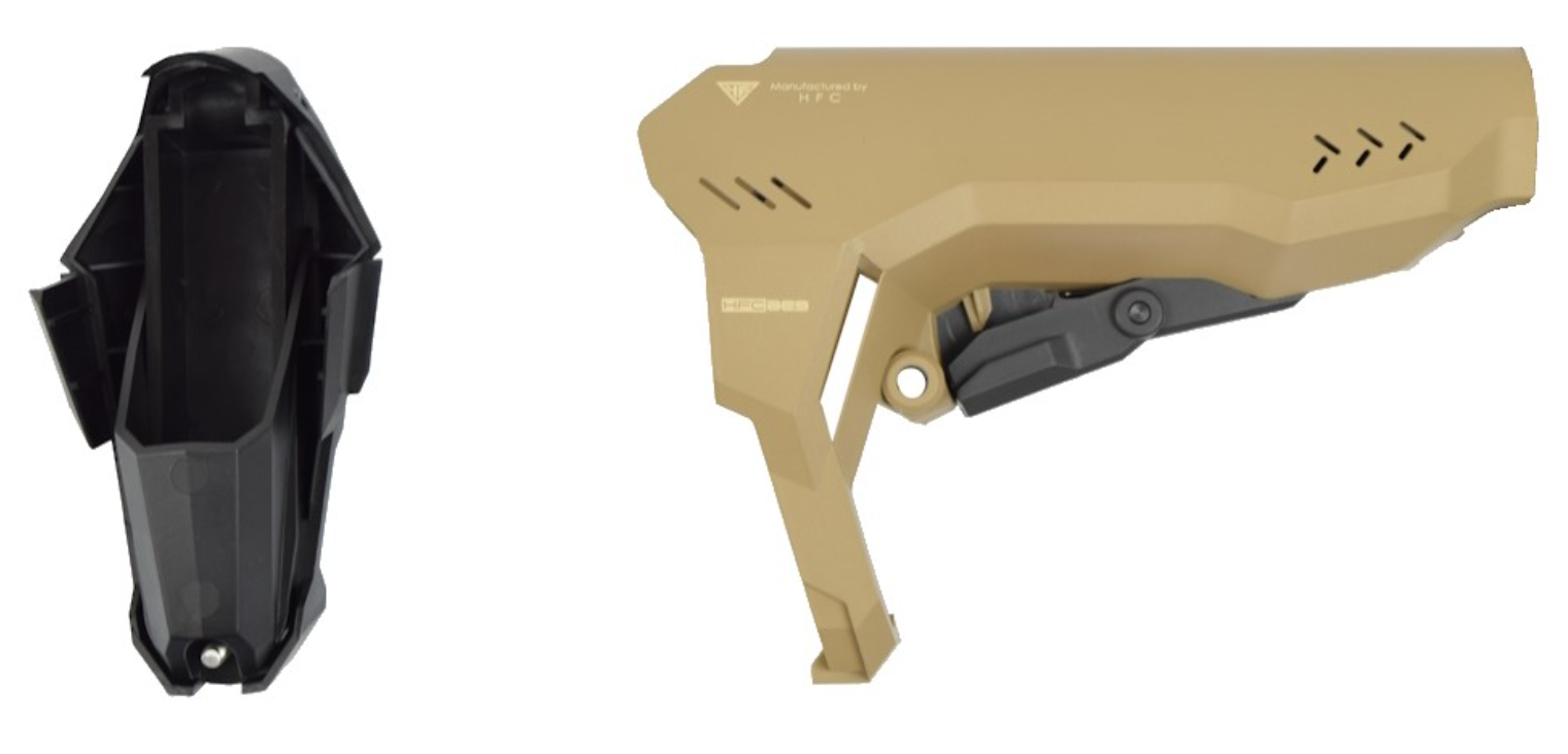 HFC M4 Mod. 203 Degree Retractable Stock DE Dark Earth Desert Tan Calcio Retrattile by HFC
