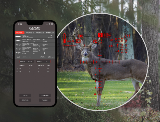 HYPR-7 Rifle Scope Hybrid Precision 7 x 50 Riflescope Ottica by Element Optics