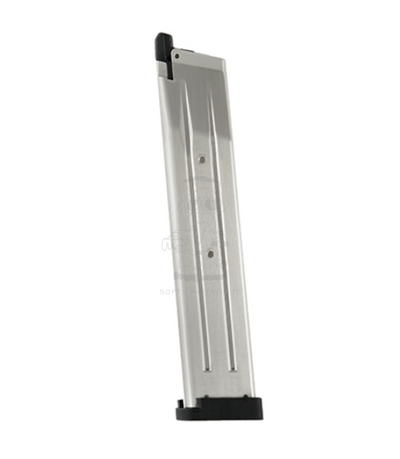 John Wick - Sand & Pit Viper Hi-Capa 44bb Silver - Chrome Long Magazine by Jag Arms