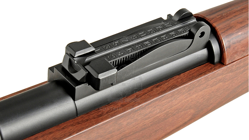 K98 WWII KAR98K Mauser Karabiner Abs Wood Type Stock Shells Ejecting Spring Power by Double Bell