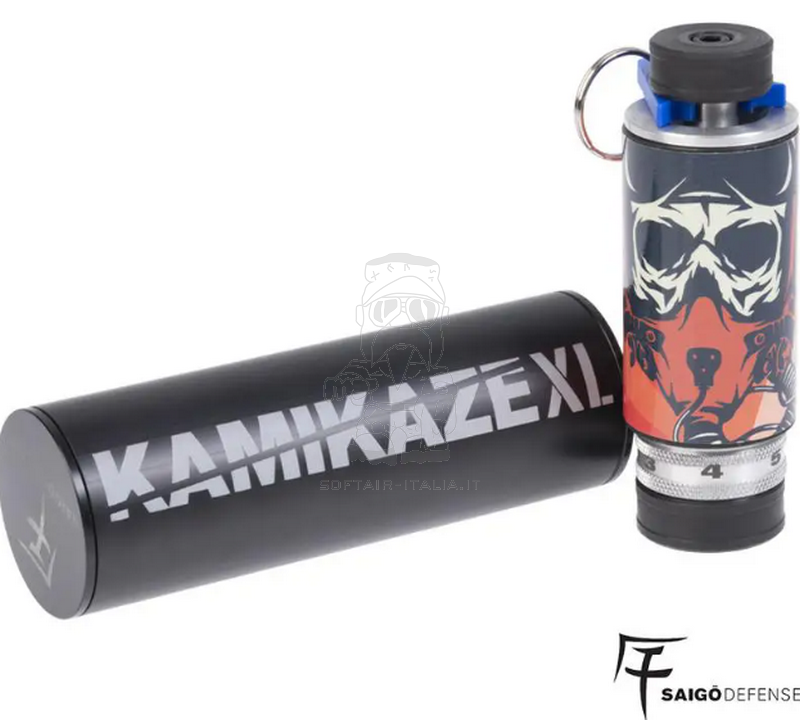 KAMIKAZE XL Orange Grenade 9mm. Blank Fire Granata a Salve Arancione by Saigo Defense