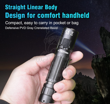 Klarus XT2CR Pro 2100 Lumen LED XHP35 HD 240m Beam Range Rechargeable Tactical Flashlight Torcia Ricaricabile by Klarus