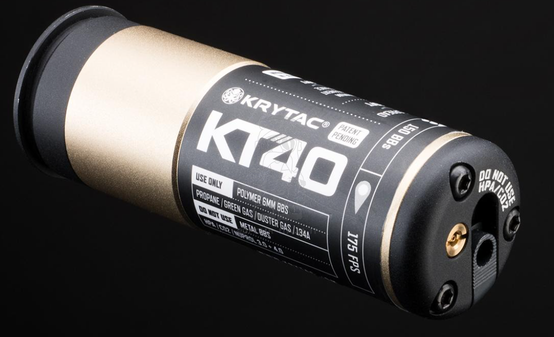 Krytac KT40 40mm. Gas Grenade Airsoft Shell 150bb by Krytac