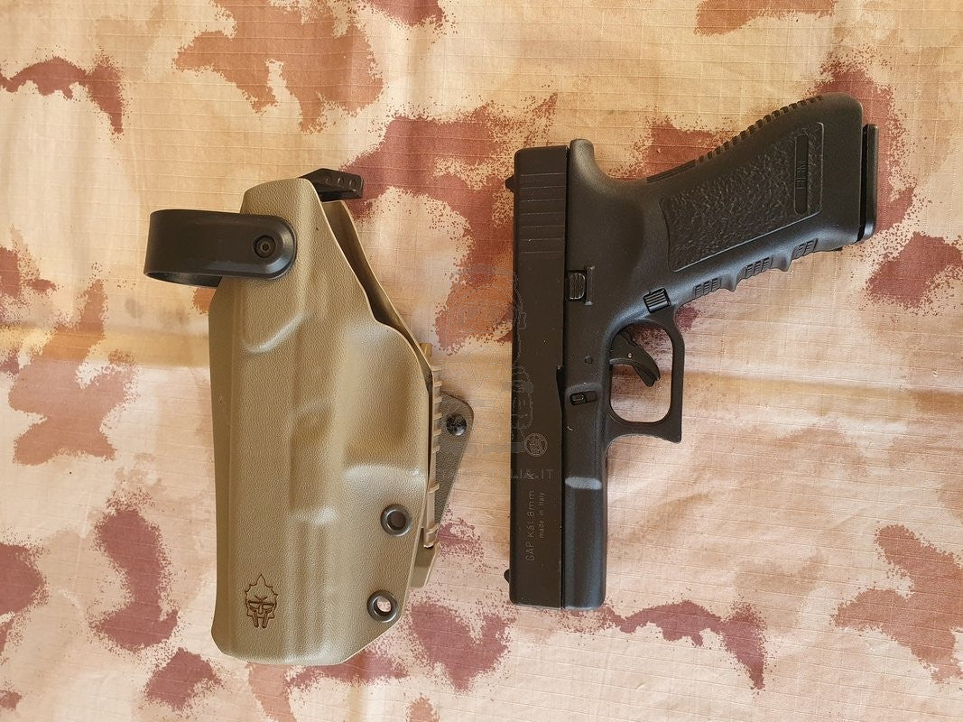 OFFERTE SPECIALI -SPECIAL OFFERS: Kydex Gladiator's Blade Fondinda Tan MOLLE - Cintura per Glock 17 by Gladiator's Blade