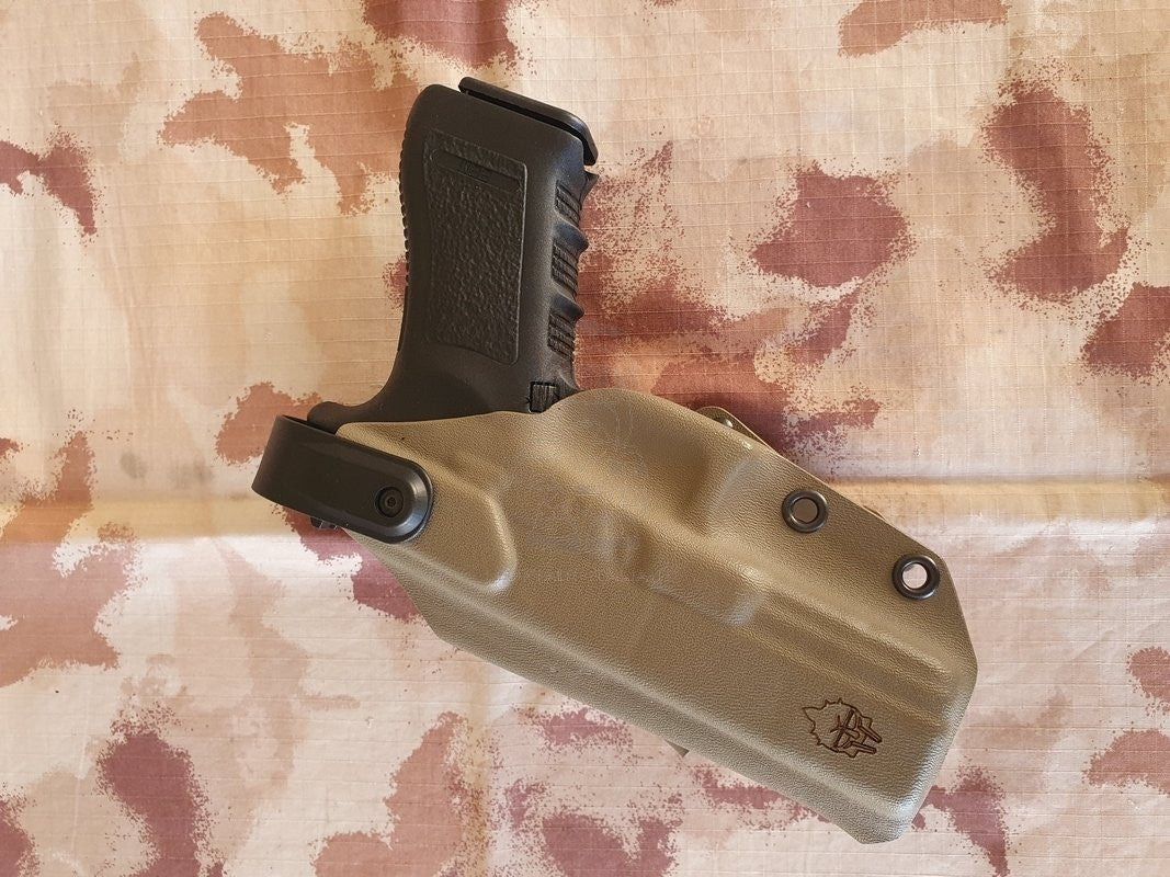 OFFERTE SPECIALI -SPECIAL OFFERS: Kydex Gladiator's Blade Fondinda Tan MOLLE - Cintura per Glock 17 by Gladiator's Blade