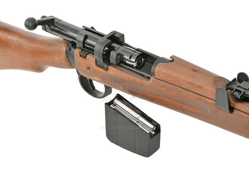 Lee Enfield SMLE NO.1 MK III Full Wood & Metal 6 Shells Ejecting Spring Bolt Action Rifle by Double Bell