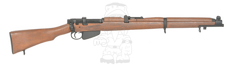 Lee Enfield SMLE NO.1 MK III Full Wood & Metal 6 Shells Ejecting Spring Bolt Action Rifle by Double Bell