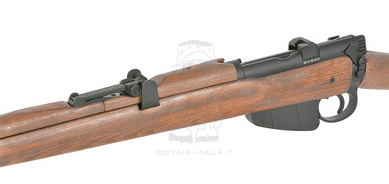 Lee Enfield SMLE NO.1 MK III Full Wood & Metal 6 Shells Ejecting Spring Bolt Action Rifle by Double Bell