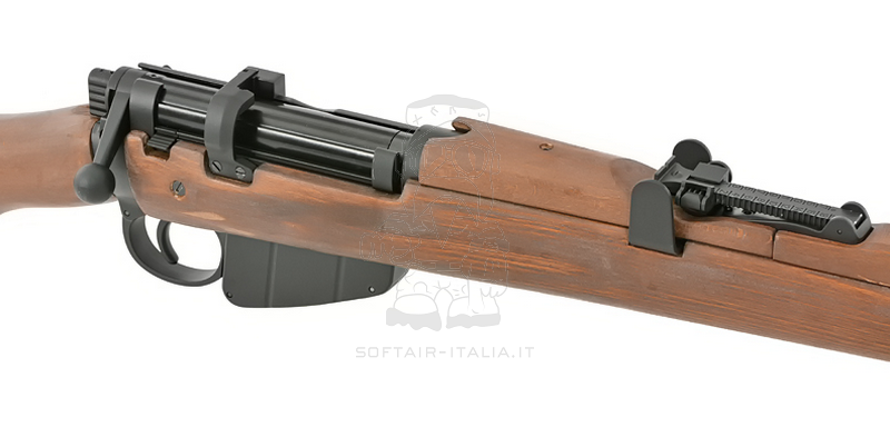 Lee Enfield SMLE NO.1 MK III Full Wood & Metal 6 Shells Ejecting Spring Bolt Action Rifle by Double Bell