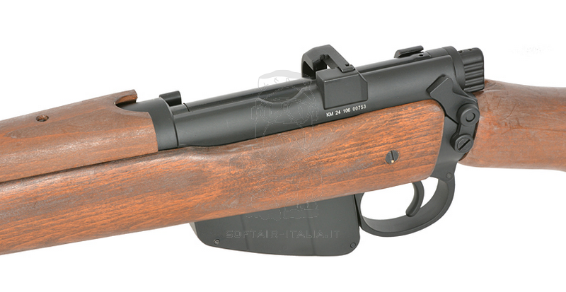 Lee Enfield SMLE NO.1 MK III Full Wood & Metal 6 Shells Ejecting Spring Bolt Action Rifle by Double Bell