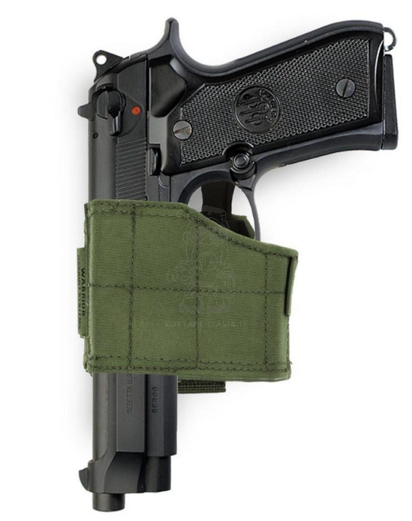 Left Handed Universal Pistol Holster OD Fondina Mancina Universale by Warriors Assault System