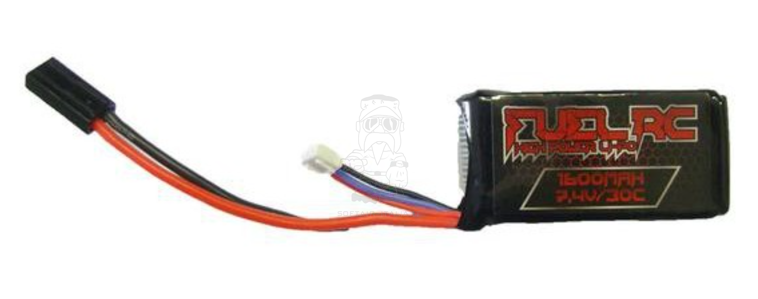Li-Po Battery 1600mAh 30C Batteria 7.4V by Fuel RC