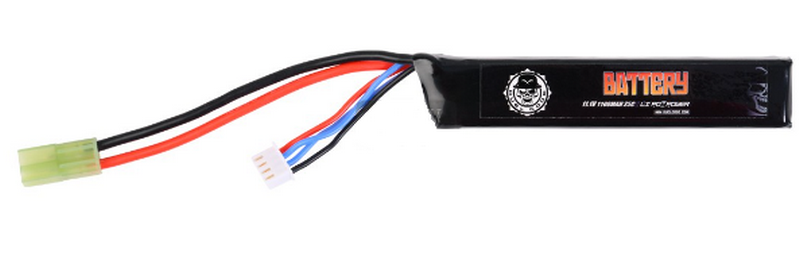Li-Po Battery Batteria 11.1v 1100mAh 105 x 20 x 16.5mm. by Duel Code