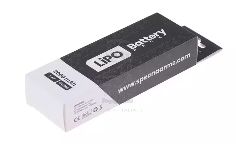 Li-Po Battery Batteria Nunchuck-Butterfly 7.4vx2000mAh 15/30 by Specna Arms