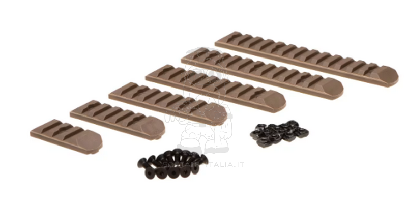 M-LOK & KeyMod DE Dark Earth Desert Rail Kit 6 Pack by MP