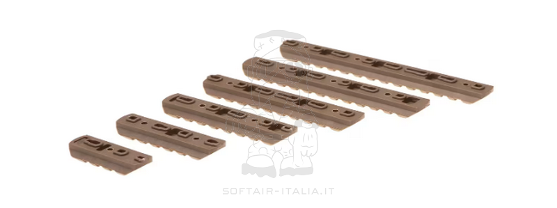 M-LOK & KeyMod DE Dark Earth Desert Rail Kit 6 Pack by MP