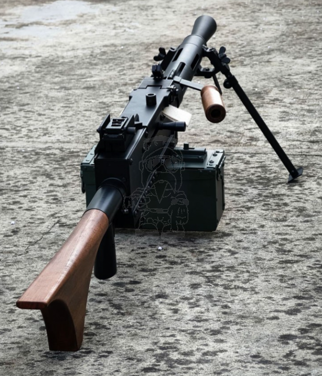 M1919 A6 MMG Medium Machine Gun Full Wood & Metal AEG by Viva Arms