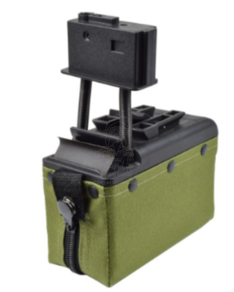 M249 OD 2000bb Electric Magazine Caricatore Sound Control by A&K