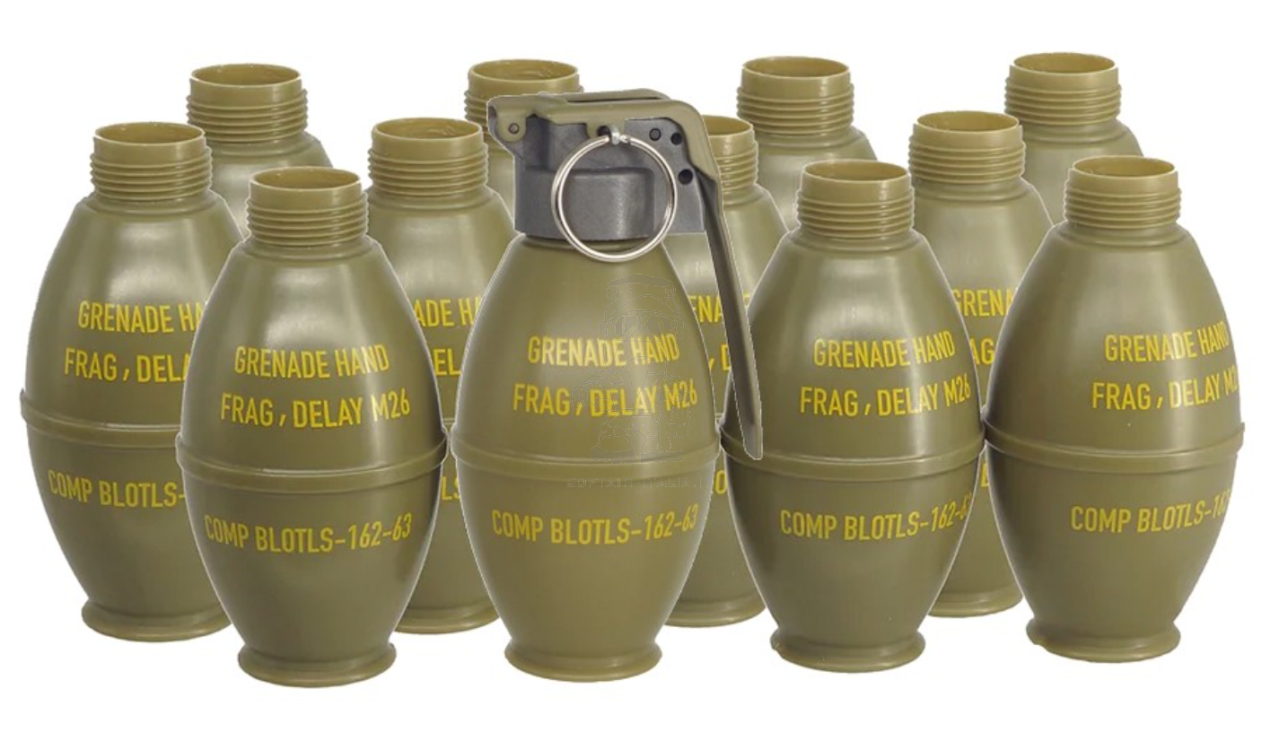 Hakkotsu Thunder B Lemon M26 Type US Military M26 Frag Grenade Co2 Shape 130db by Hakkotsu APS