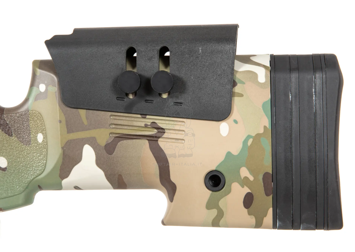 M40A3 MC Multicam VSR-10 Compatible w. 3-9x40 Scope & Harrys type Bipod Sniper Spring Bolt Action Rifle by Specna Arms
