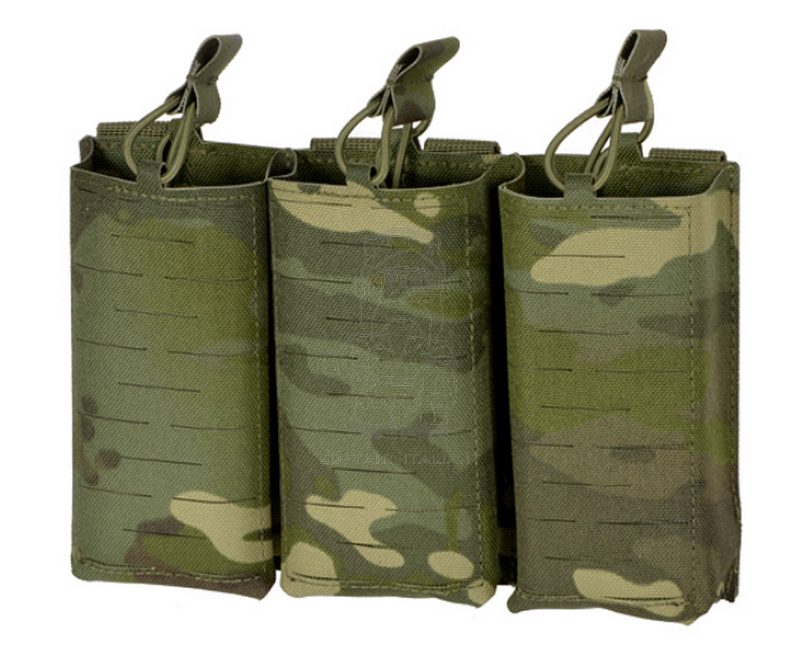 M4 - AR15 - AK 3 x Magazines MOLLE Pouch Laser Cut MT Multicam Tropic by 8Fields