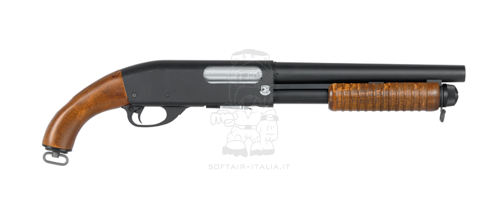 M870 Super Magnum Spring Shotgun Full Wood & Metal by S&T