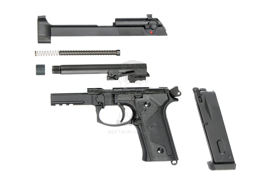 M9A3 Type SR9A3 Full Metal GBB Gas BlowBack Airsoft Pistol by SRC by SRC
