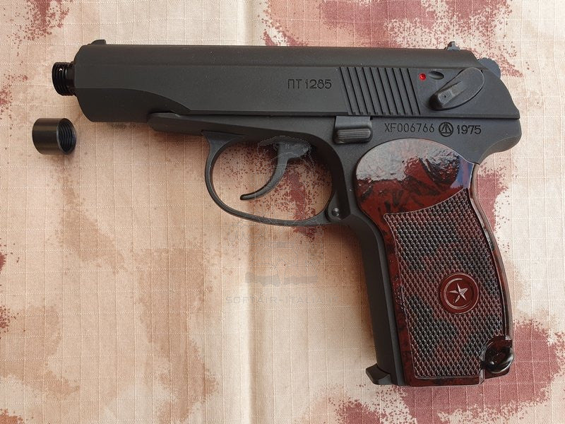 Makarov PM Pistolet MKW Espionage GBB Heavyweight System 7 GBB Gas Blow Back Airsoft Pistol by KSC