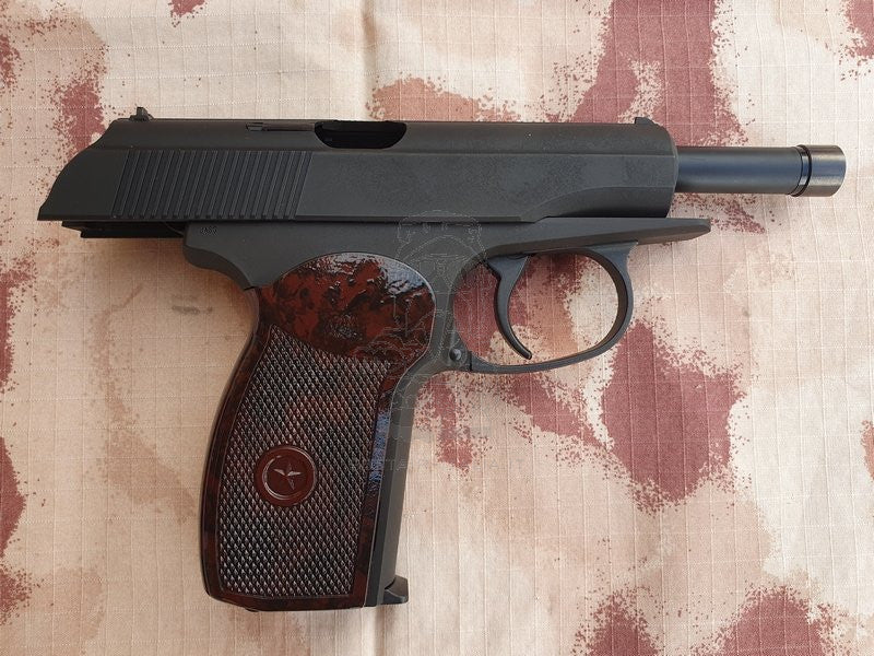 Makarov PM Pistolet MKW Espionage GBB Heavyweight System 7 GBB Gas Blow Back Airsoft Pistol by KSC