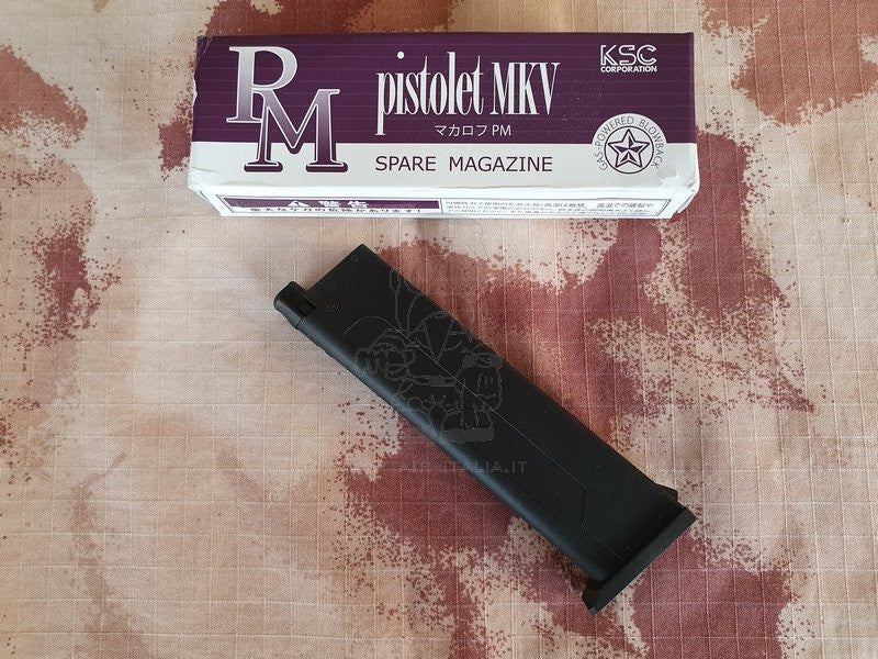 Makarov PM Pistolet MKW Espionage GBB Heavyweight System 7 GBB Gas Blow Back Airsoft Pistol 9bb Gas Magazine by KSC