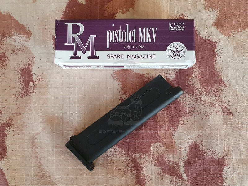 Makarov PM Pistolet MKW Espionage GBB Heavyweight System 7 GBB Gas Blow Back Airsoft Pistol 9bb Gas Magazine by KSC