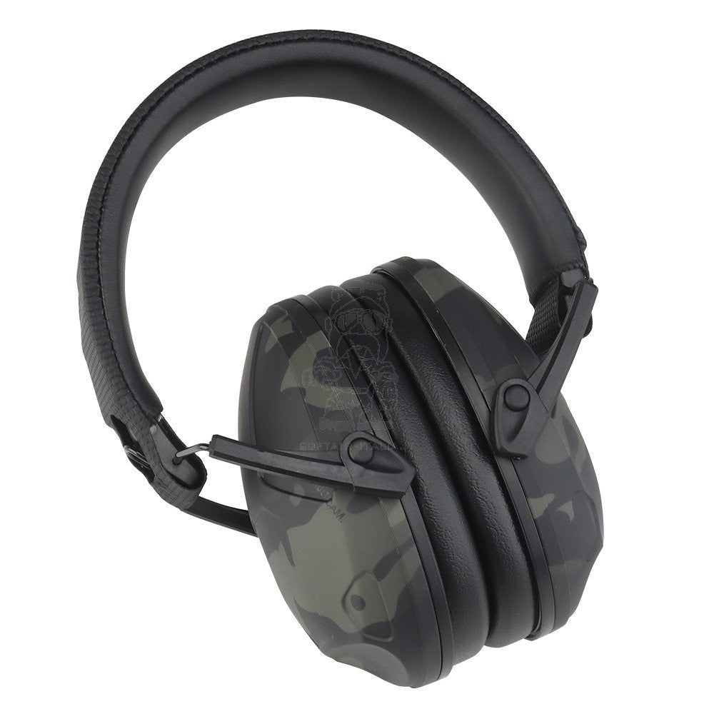 MC BLack Multicam Black Passive Noise Reduction Head Set Cuffie con Riduzione Passiva del Rumore by WoSport