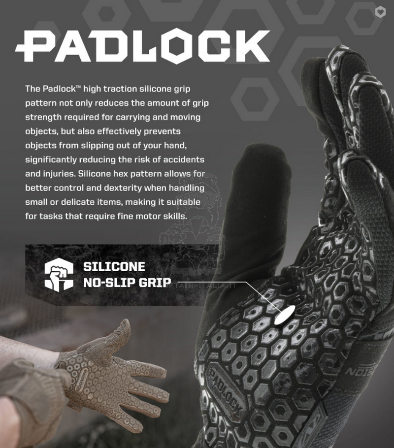 Mechanix Gloves Padlock Guanti Touchscreen High Dexterity Grip by Mechanix