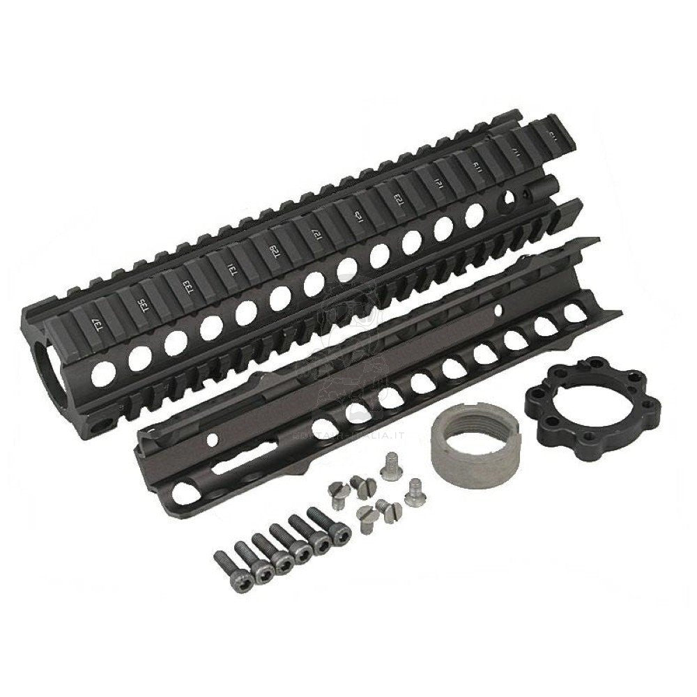 MK18 RIS DD 9inch-240mm. CNC Aluminum Rail in Alluminio by Big Dragon