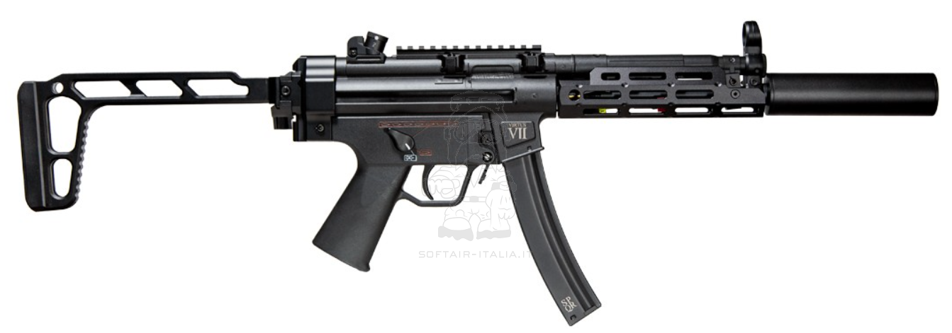 MP5 Type Replica Virtus VII Mosfet - ETU Electronic Trigger Folding AEG by Secutor