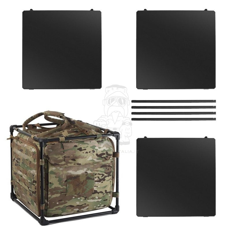Multicam Folding Tactical Portable Table Tavolino Tattico Pieghevole by Wosport