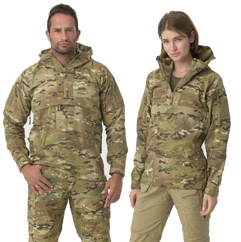 Multicam® Polycotton Ripstop Unisex Tracer Anorak Jacket by Helikon-Tex