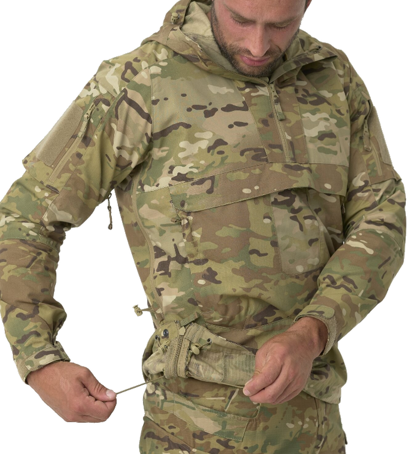 Multicam® Polycotton Ripstop Unisex Tracer Anorak Jacket by Helikon-Tex