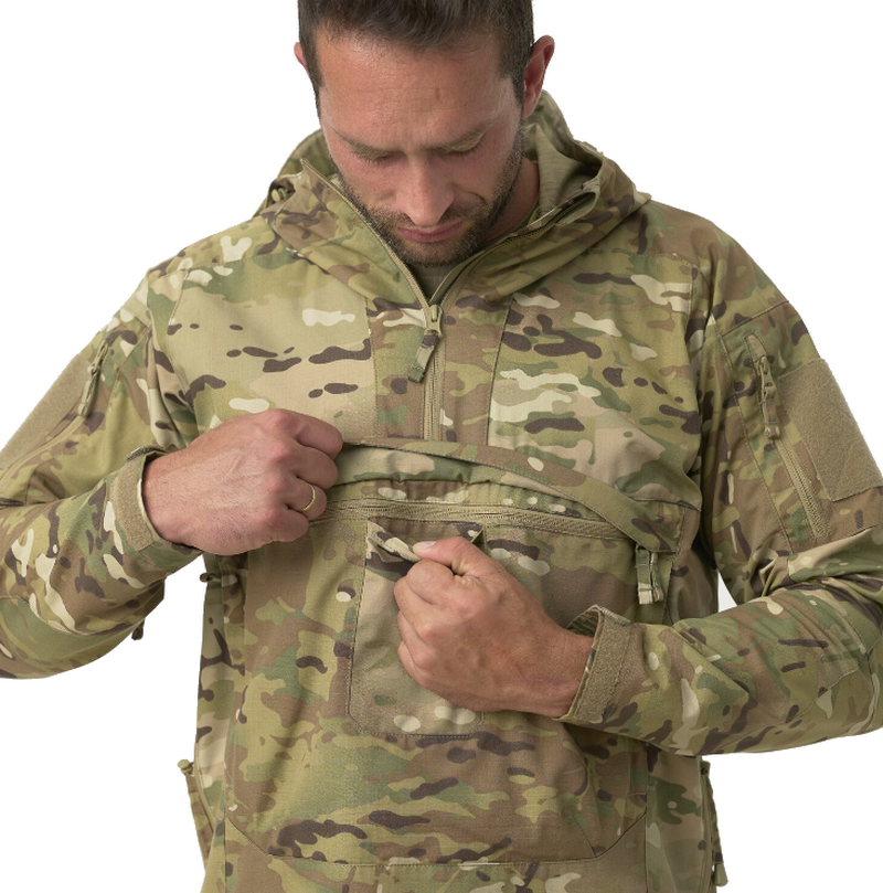 Multicam® Polycotton Ripstop Unisex Tracer Anorak Jacket by Helikon-Tex