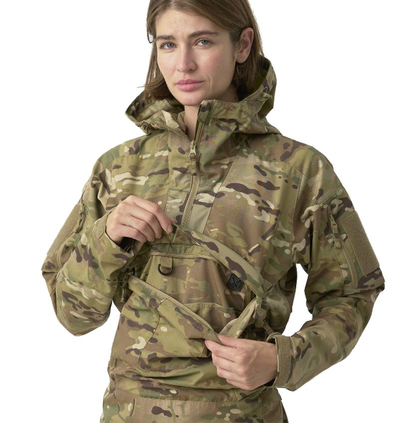 Multicam® Polycotton Ripstop Unisex Tracer Anorak Jacket by Helikon-Tex