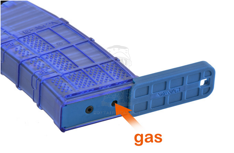 MWS GBB Tokyo Marui - CGS Cyma & Golden Eagle 5,56 L5 Blue Training 30bb Gas Magazine Lancer Tactical Licensed by Cyma
