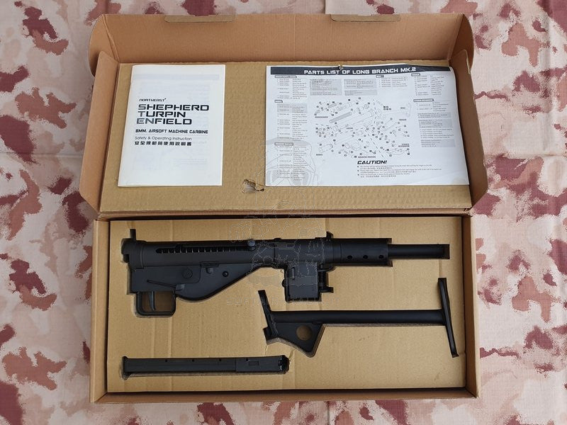 NorthEast Sten MKII 1943 Canadian Long Branch GBB Gas BlowBack T-Stock Machine Gun by NorthEast
