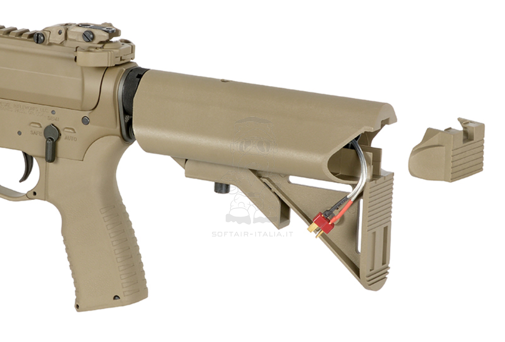 NOVESKE Eshooter ETU DE Dar Earth Coyote Tan 7.5inch Gen III DIPLOMAT AEG Airsoft Rifle by Cyma Platinum - EMG 6